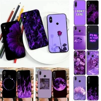 purple aesthetic phone case casefor redmi note 8pro 8t 6pro 6a 9 silicone fundas for redmi 8 7 7a note 5 5a note 7 capa