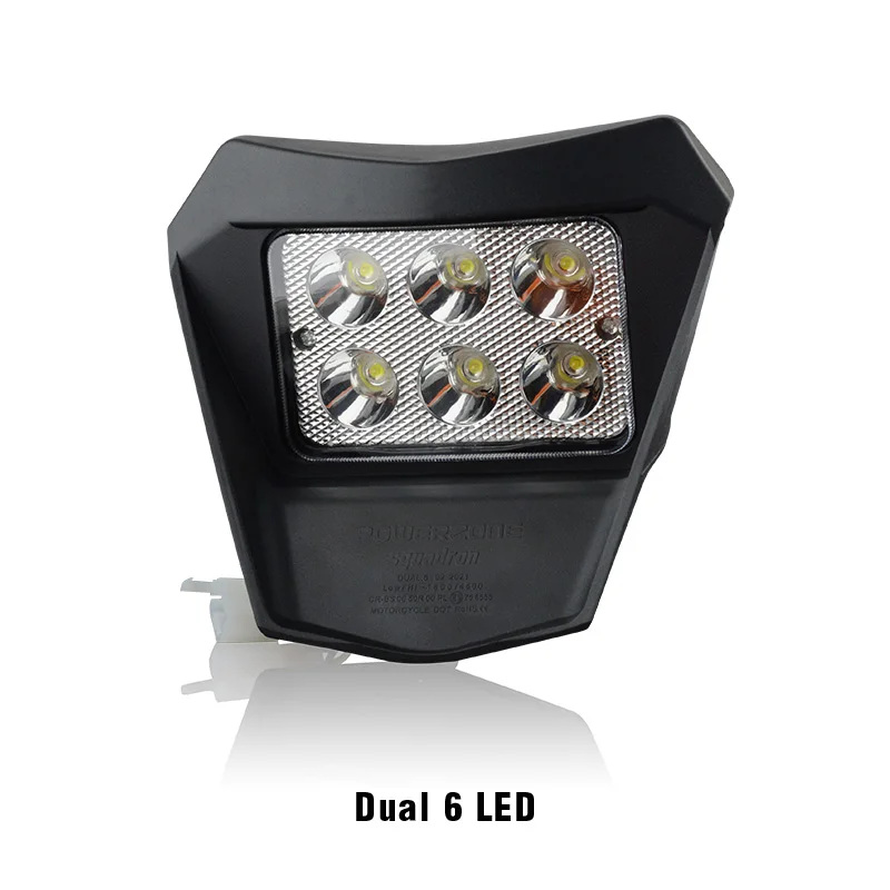 

Светодиодный головной фонарь для мотоцикла PowerZone, светильник фонарь, обтекатель Supermoto для KTM EXC SXF MX, внедорожный велосипед, эндуро, светодиодный головсветильник