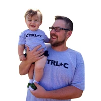 letter cotton tshirts father son sets family look ctrlc family matching clothes big sister little sister boys clothes