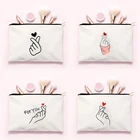 Женская косметичка с принтом Love Heart, многофункциональный дорожный органайзер для хранения туалетных принадлежностей, женская косметичка, Дамский клатч, кошелек