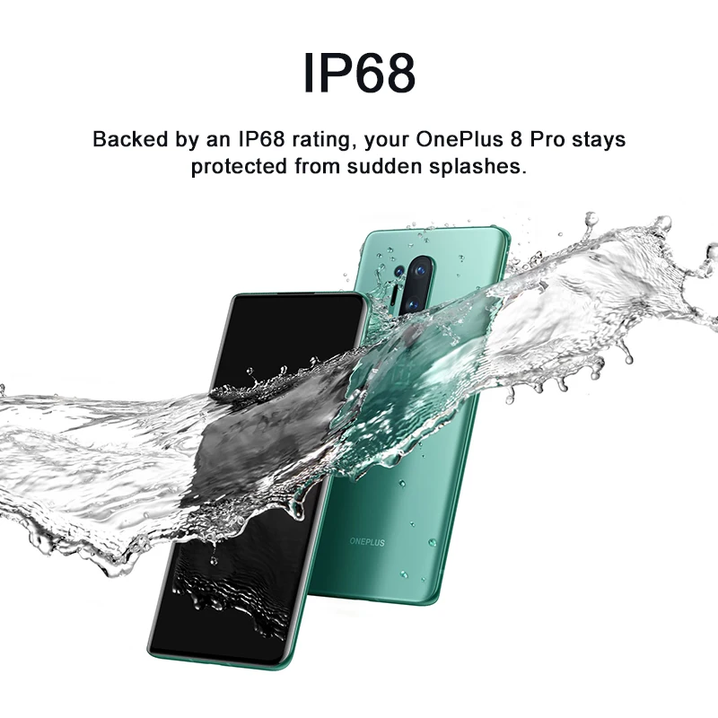 

Global Rom Oneplus 8 Pro 5G OnePlus Official Store Smartphone Snapdragon 865 8G RAM 128G ROM 6.78'' 120Hz Screen