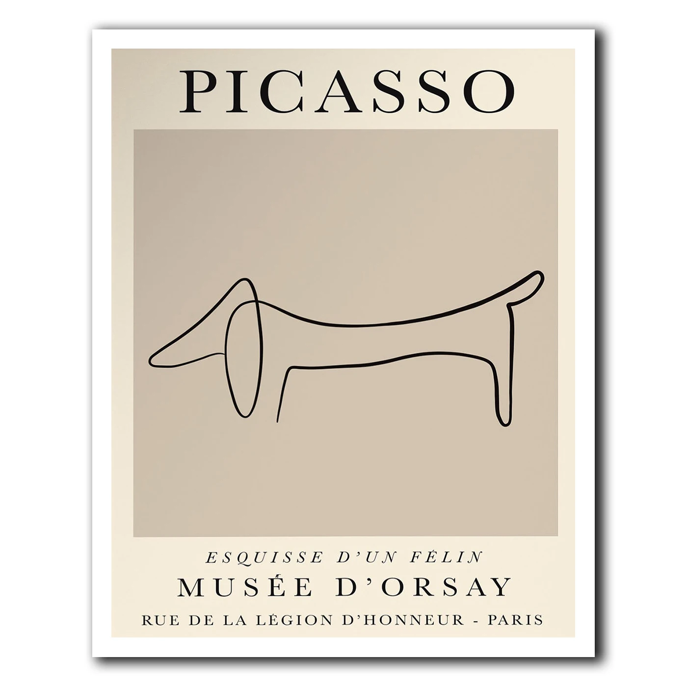 

Dog Sketch - Pablo Picasso Print, Picasso Wall Art, Printable Wall Art, Minimalist Wall Poster, Digital Download
