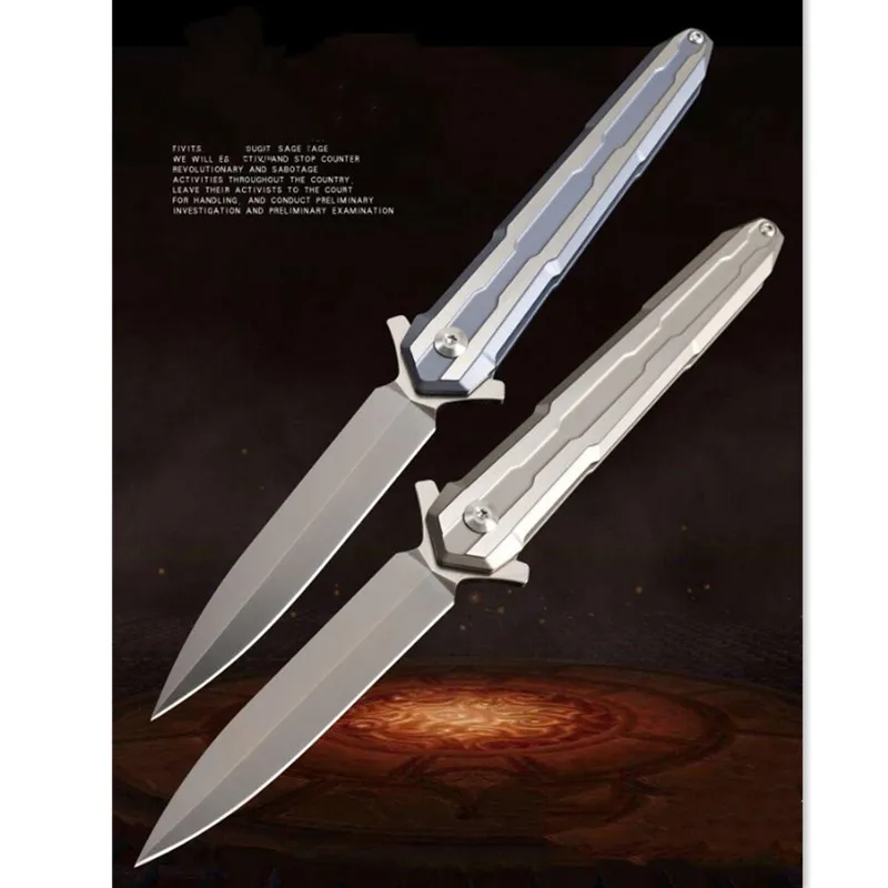 Складной нож с шарикоподшипником лезвие M390 ручка из титанового сплава