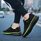 Новинка 2021, мужская и женская вязаная спортивная обувь, дышащая Спортивная обувь для бега, ходьбы, фитнеса, обувь для папы, большие размеры 47