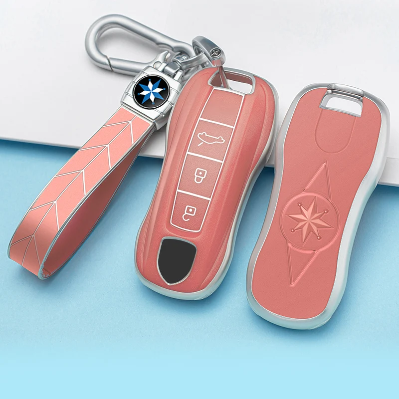 Высококачественный чехол для автомобильного ключа из ТПУ Porsche Panamera Cayenne 971 911 9YA Macan