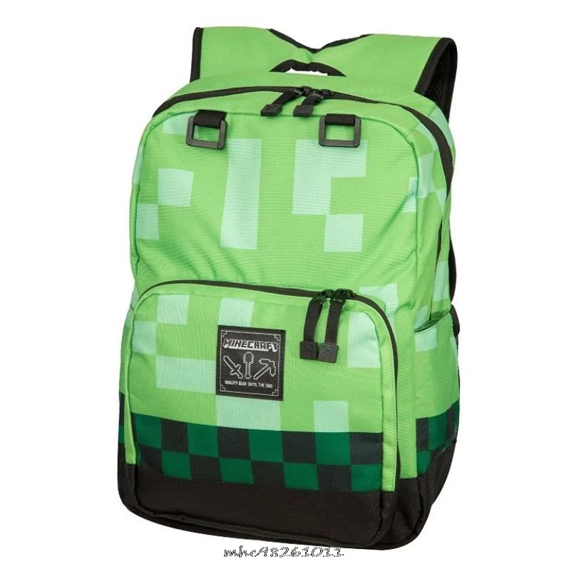 Рюкзак с тиле Minecraft для мужчин и женщин мужской рюкзак ноутбука школьные ранцы
