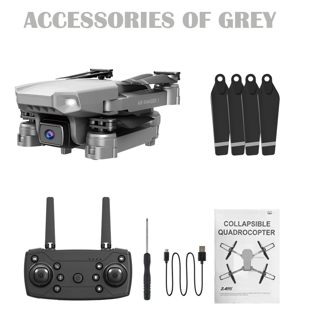 

HJ12 Easy Carry Mini Foldable HD Camera Drone Quadcopter 720p/1080p/4K Helicopter Toys FPV RC Drones Flight Black And Gray