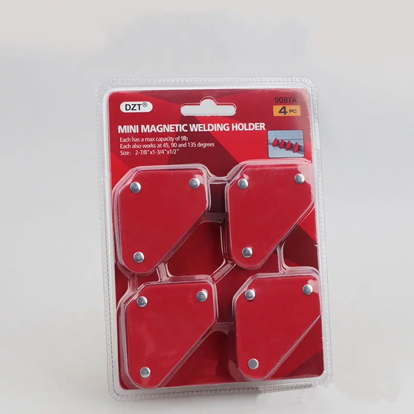

4pcs/set Mini Triangle-Welding Positioner Weld Holders 9Lb Soldering Locator Magnetic Fixed Angle Tool Without Switch