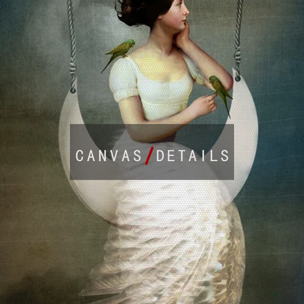 Постер и печать на Луне волшебный художественный принт замок картина стену Декор