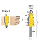 1 шт. 8 мм хвостовик архитектурный цементированный карбидный формовочный фрезерный станок для обрезки древесины фрезерный станок для магнитных электроинструментов