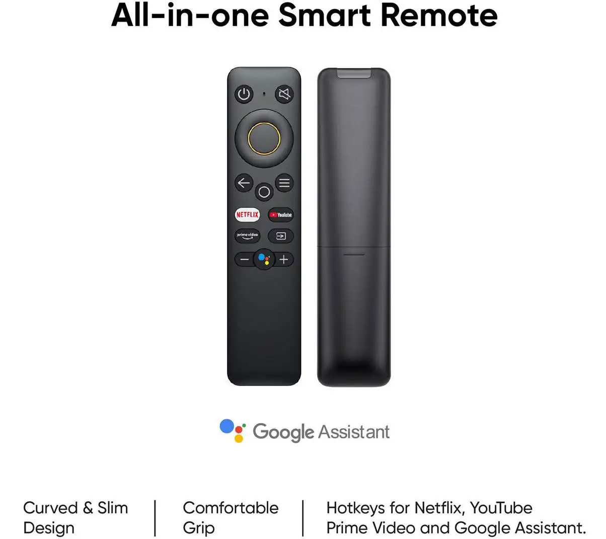 new original voice remote control for realme smart led tv youtube netflix prime video google assistant free global shipping