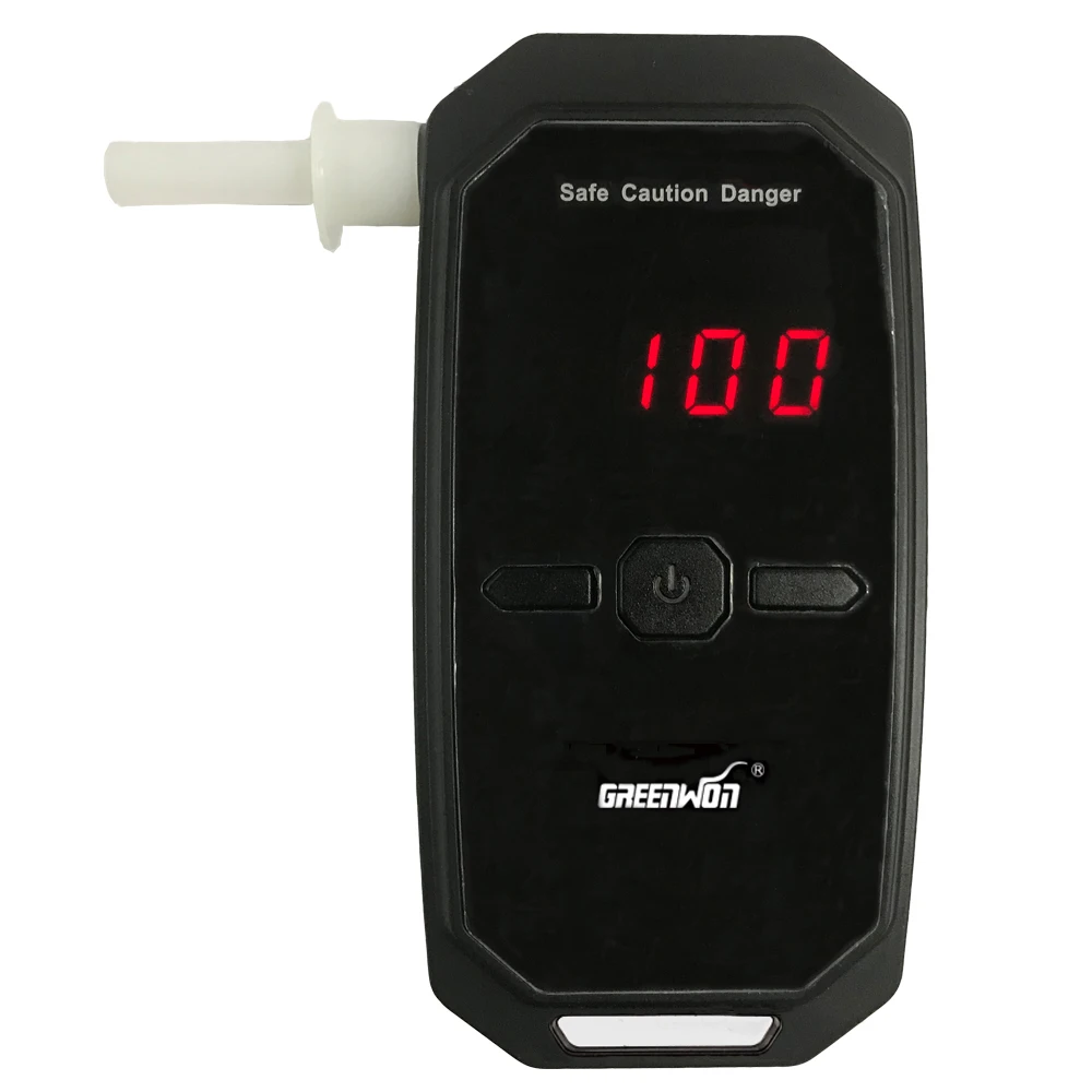 Цифровой алкотестер GREENWON цифровой детектор уровня алкоголя с питанием от