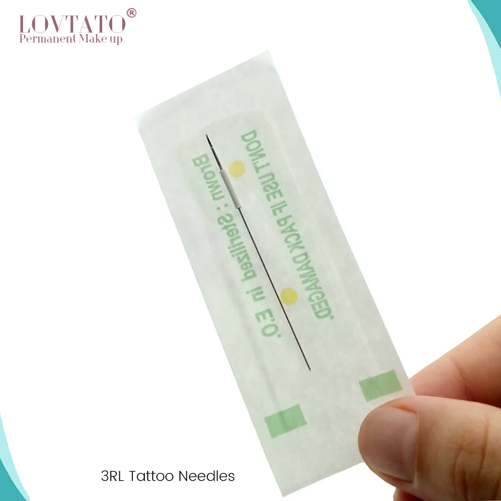 Традиционный 3RL иглы татуировки Одноразовые R3 Перманентный макияж машина