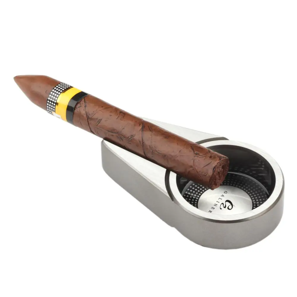 Galiner металлическая круглая пепельница для сигар переносная дорожная сигарет