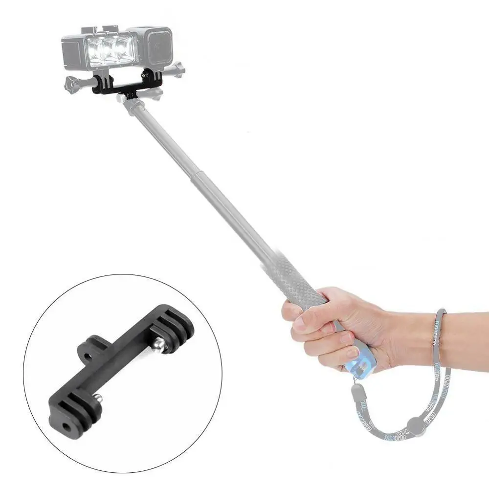 Двойной кронштейн мост адаптер расширение 2 крепления селфи разъем для GoPro Hero