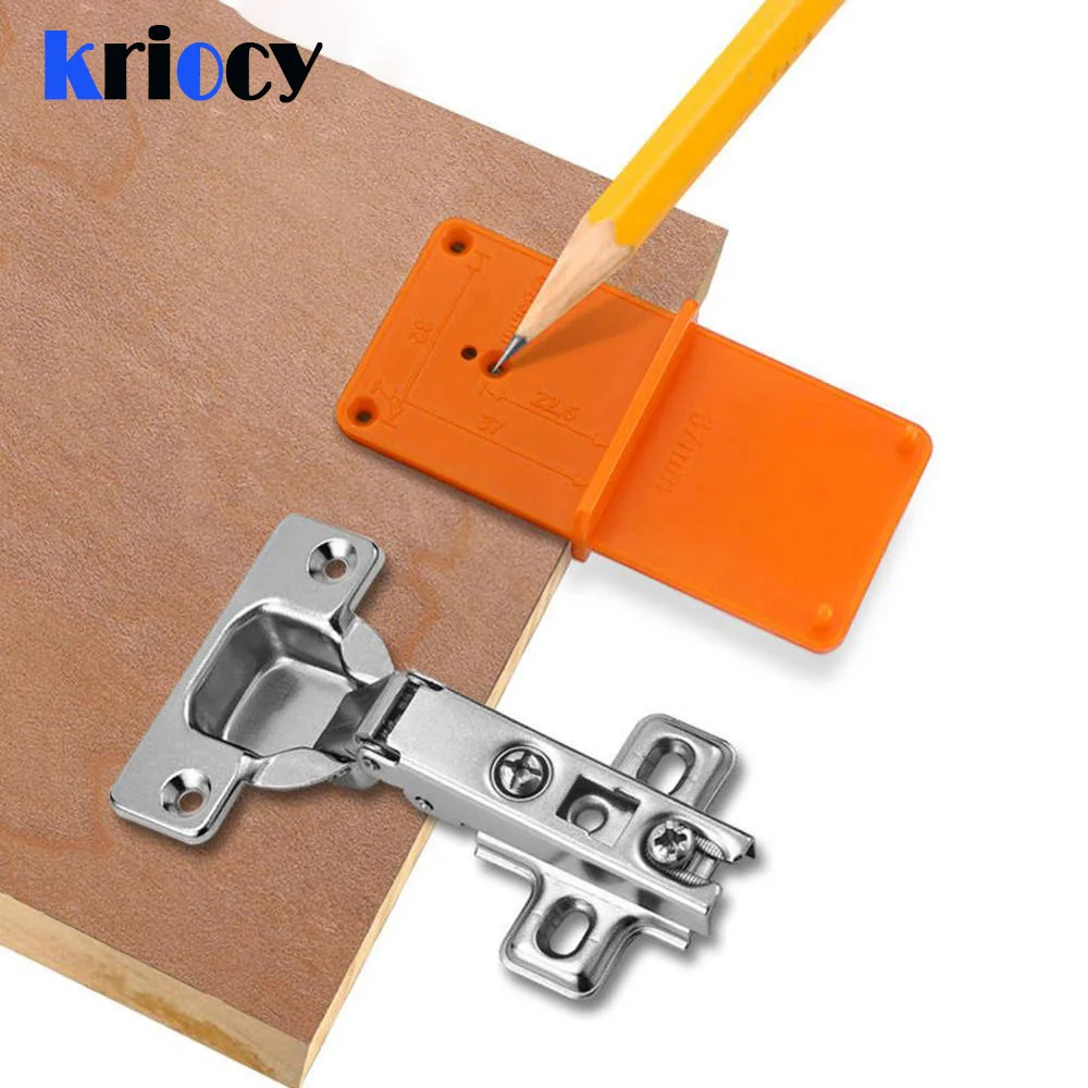 

35/40mm Woodworking Punch Hinge Drill Hole Opener Locator Guide Drill Bit Hole Tools Door Cabinets DIY Template Woodworking Tool