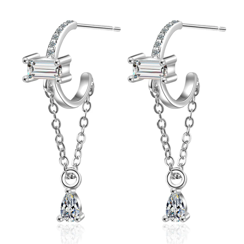 

Женские серьги-подвески с кисточками, с кристаллами