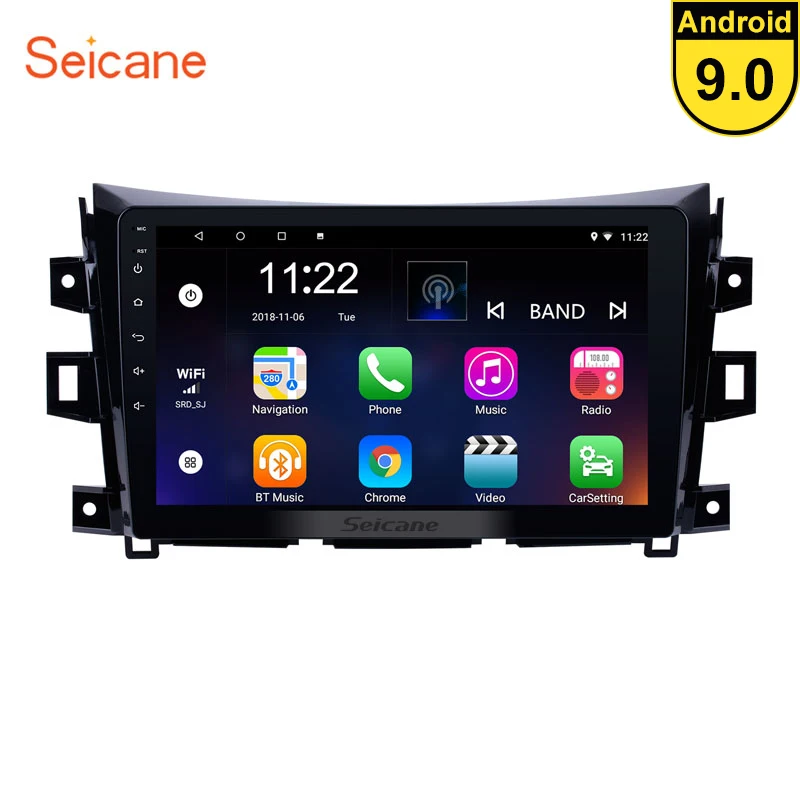 Seicane 10," Android 9,0 для 2011- Nissan NAVARA Frontier NP300 Bluetooth Автомобильный gps навигатор стерео головное устройство 1024*600