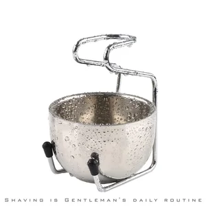 Набор чашек 2 в 1 с подставкой и чашей из нержавеющей стали, для влажного бритья