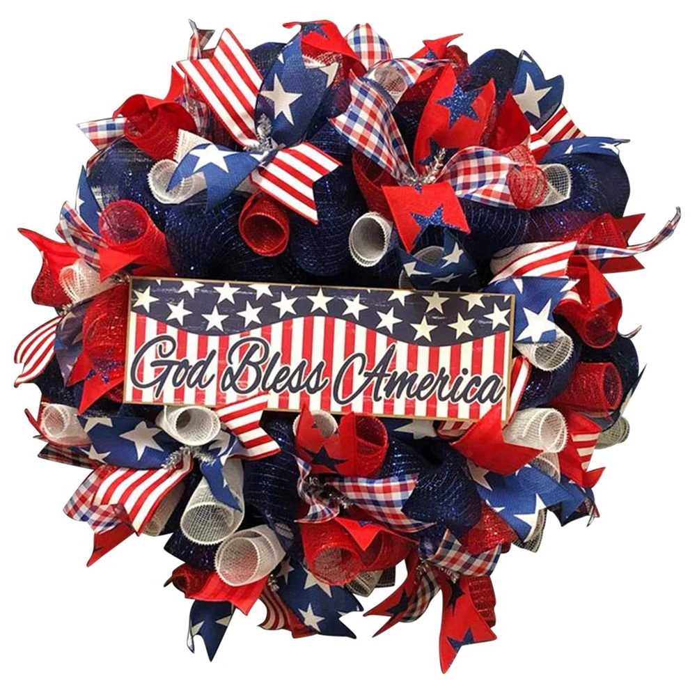 

American Eagle Wreath Keep America Great - Patriotic Wreath For Front Door Election Vote President Home Decor USA Wreath