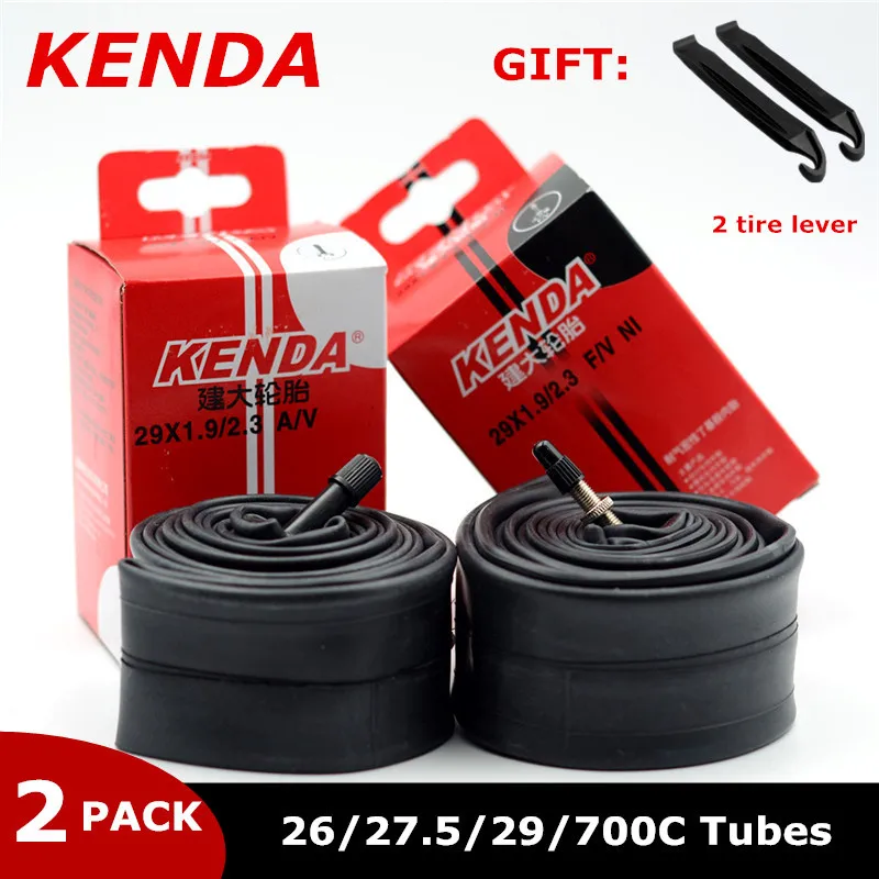 2 шт KENDA велосипедные шины высокого качества Бутилкаучук внутренняя труба MTB 29/27.