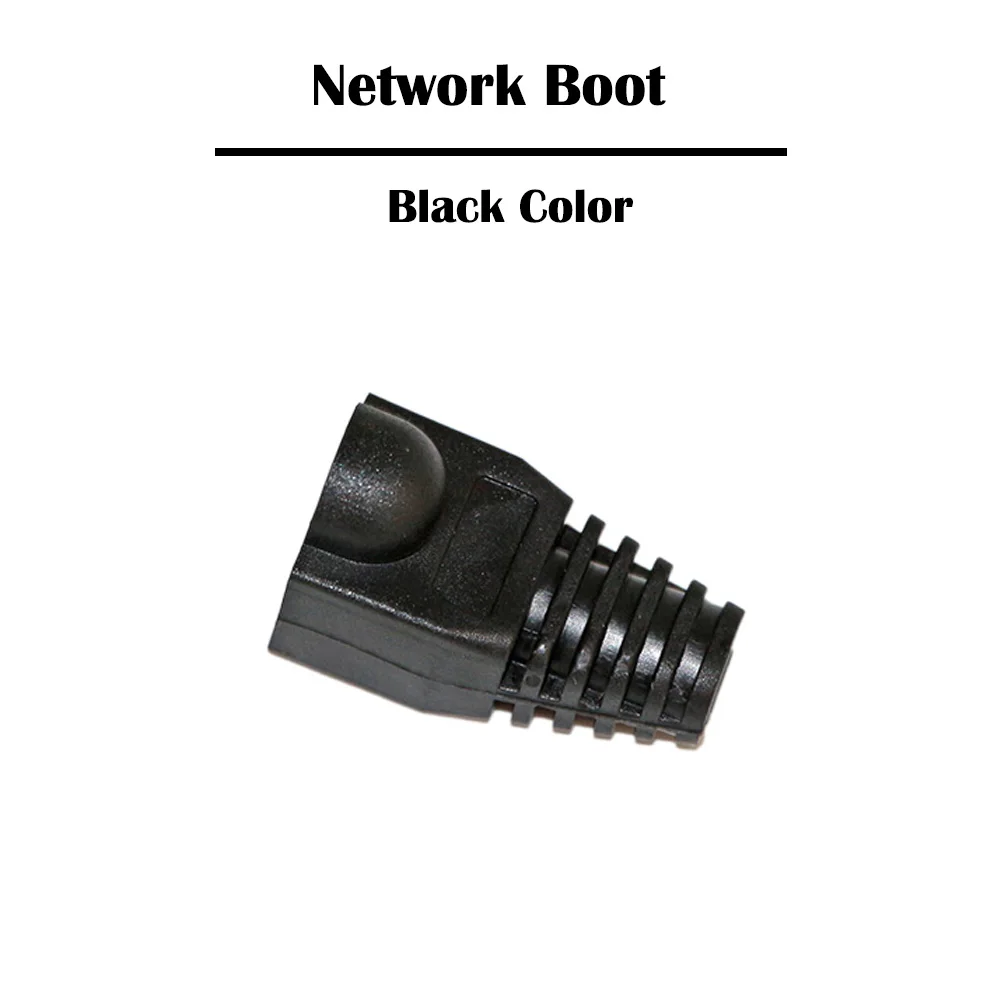 500 Pieces Black/Grey Color Network RJ 45 Boots Cat 5e 6 Cable Plug | Компьютеры и офис