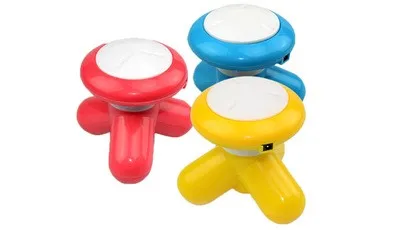 1 шт. Мини электрическая ручка волновая Вибрация Массажер USB Батарея полный