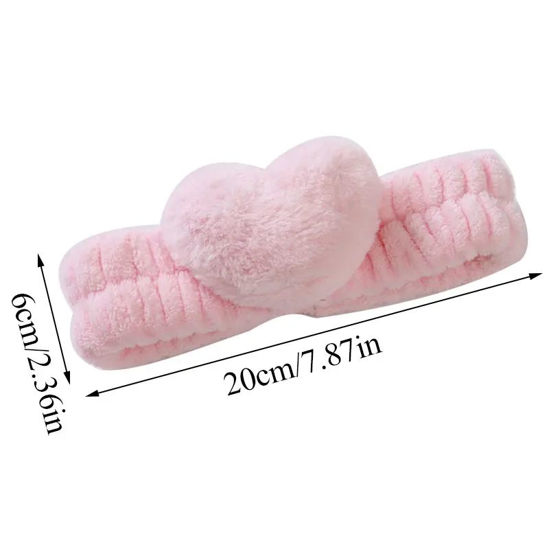 Новая повязка на голову с сердцем для волос милая Корейская маска душа макияж