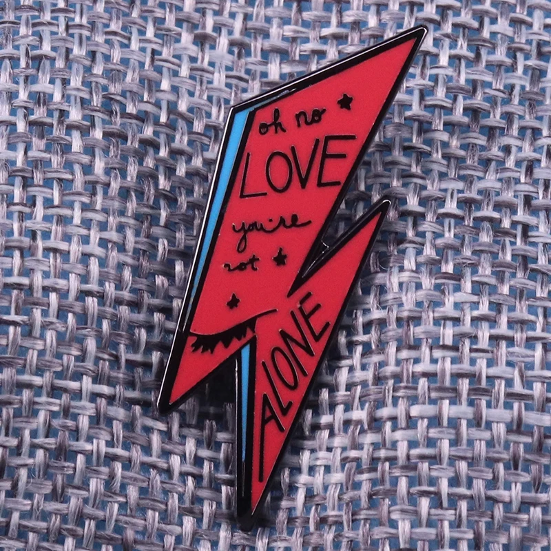 Булавка С Молниеносным наконечником oh no love you are not alone брошь в виде звезд Давида