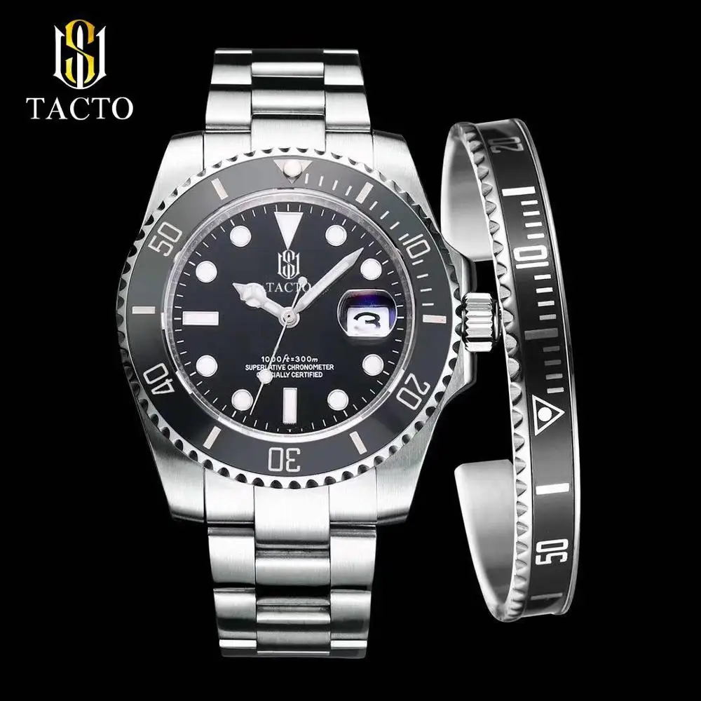 Новое высокое качество роскошные мужские часы цвета: золотистый синий Керамика