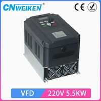 single phase universal variable frequency drive vfd frequency converter inverter 220v 5 5kw