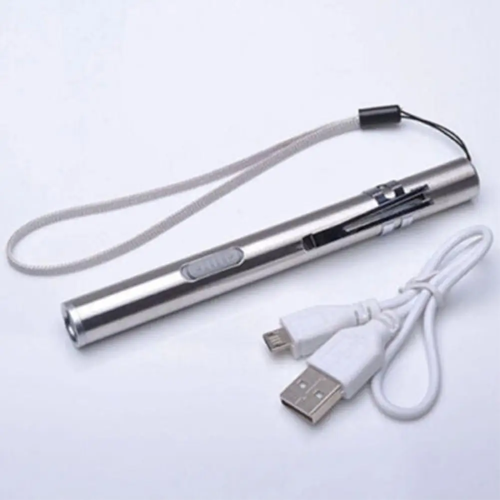 Портативный USB Перезаряжаемый светодиодный фонарик водонепроницаемый брелок с