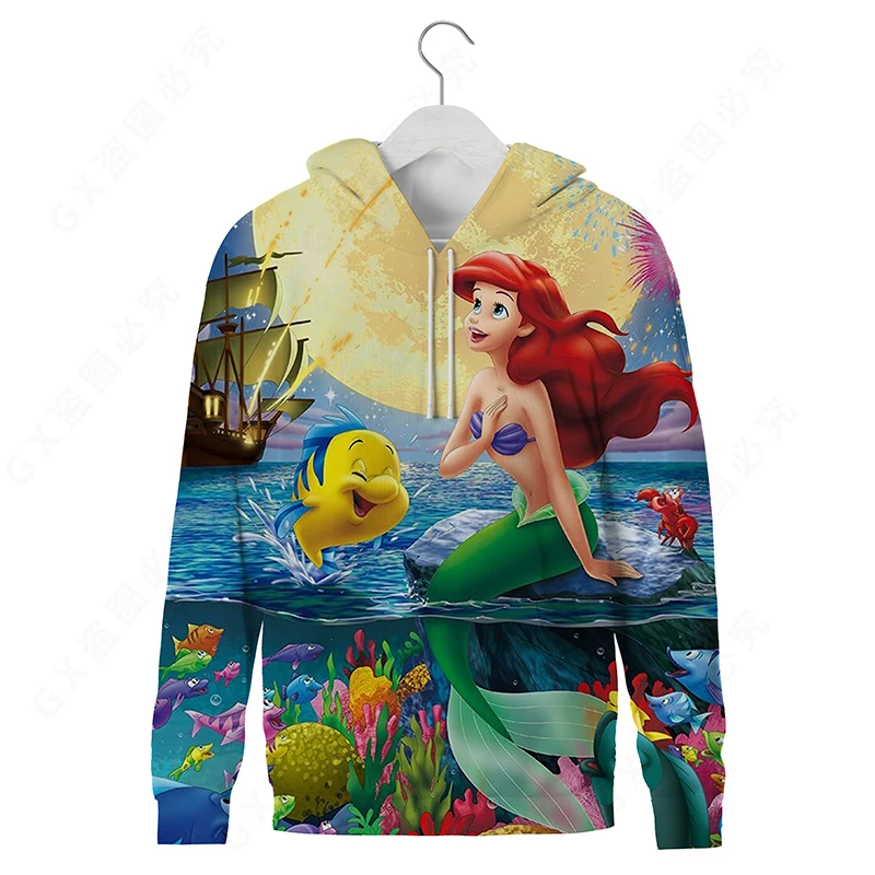 

Женская винтажная толстовка с рисунком «маленькая русалочка»