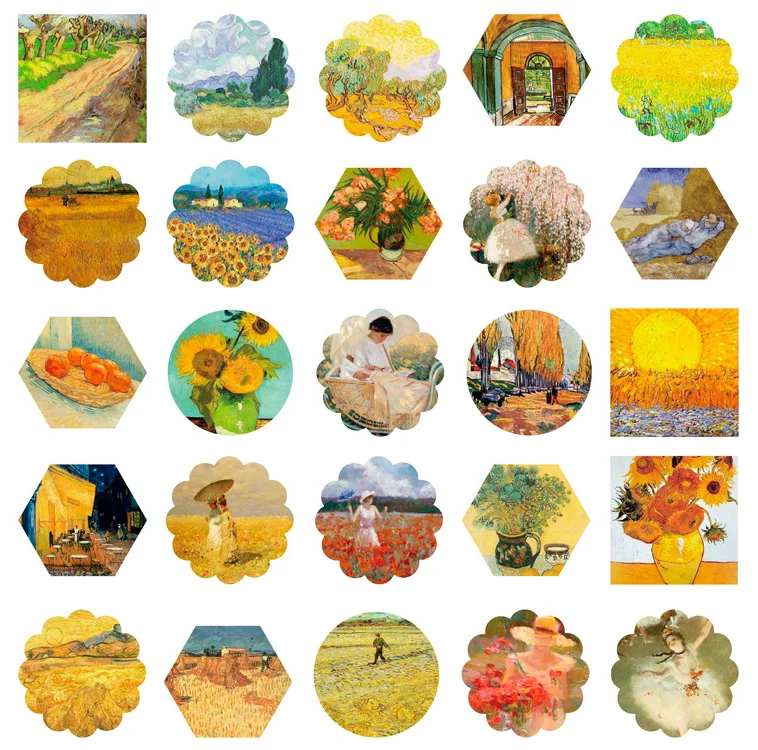 

Happy art decorative sticker(1pack=50pieces)