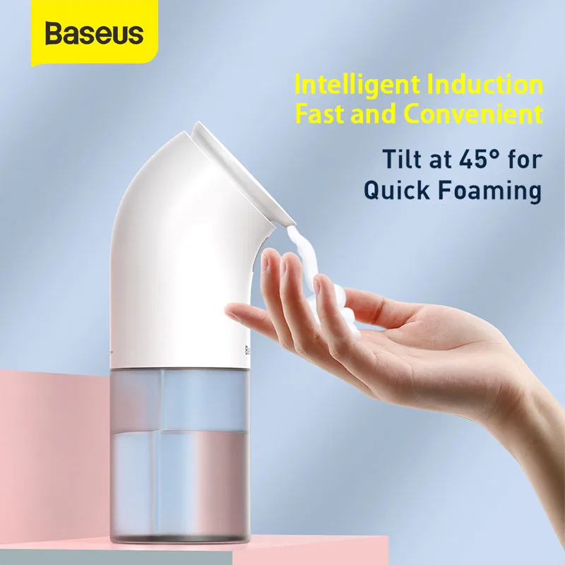 

Baseus Intelligent Automatic Liquid Soap Dispenser Induction Foaming Hand Washing Device for Kitchen Bathroom (Without Liquid)