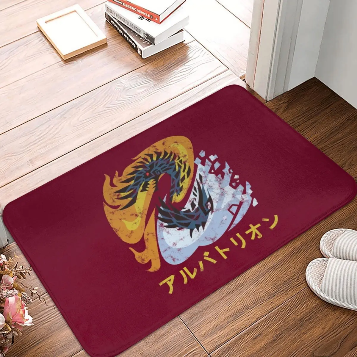 

Напольный коврик Monster Hunter, ковер из полиэстера и ПВХ, нескользящий, для ванной, кухни, гостиной, 40 х60 см