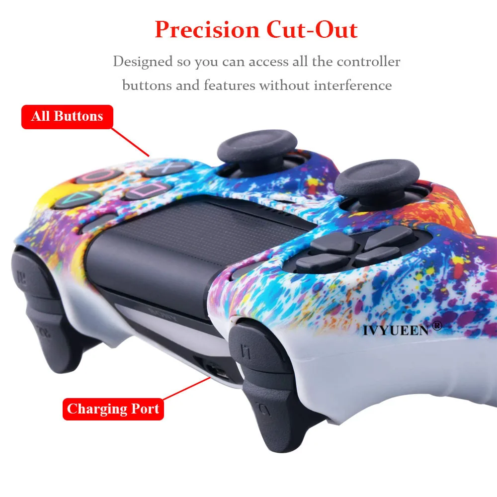 IVYUEEN защитный силиконовый чехол для Sony PlayStation 4 PS4 DS4 Pro тонкий беспроводной