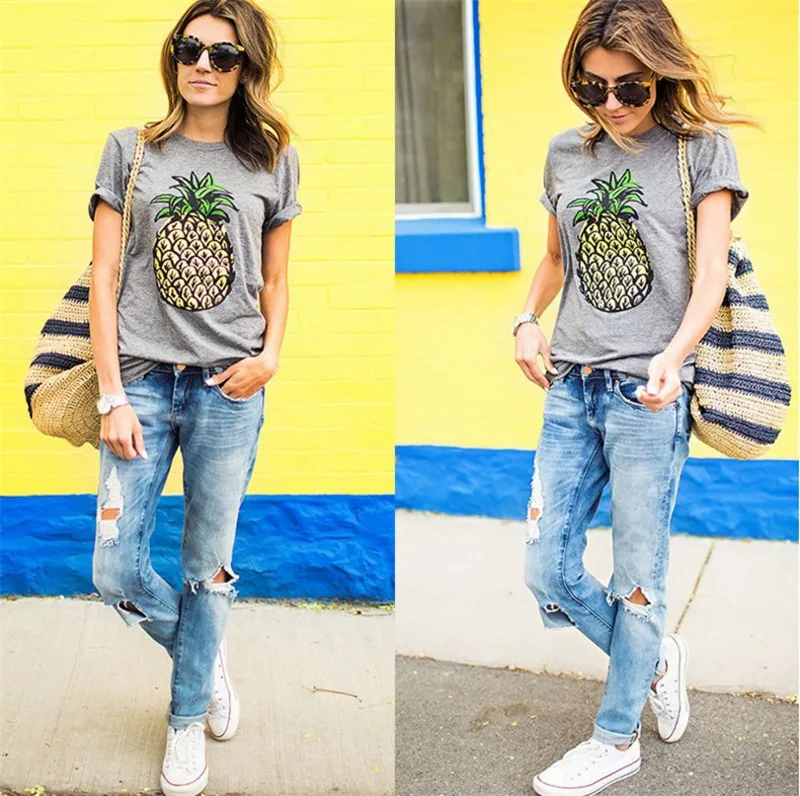 

2019 Women New Brand Plus Size T Shirts Women Casual Summer Tops Tee Short Sleeve Printed Clothes T-Shirt