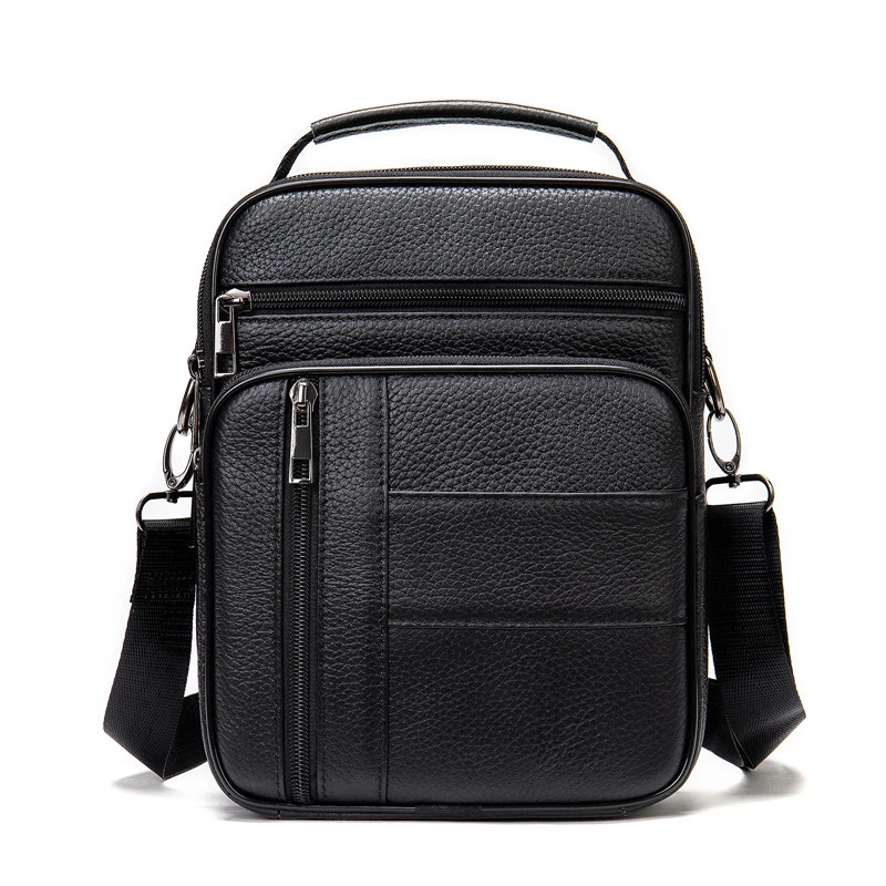 

Brand Men Shoulder Bag for ipad Men cow Leather Flaps Men's Crossbody Bags Business Flap Male Solid Messenger Bag Travel Bag