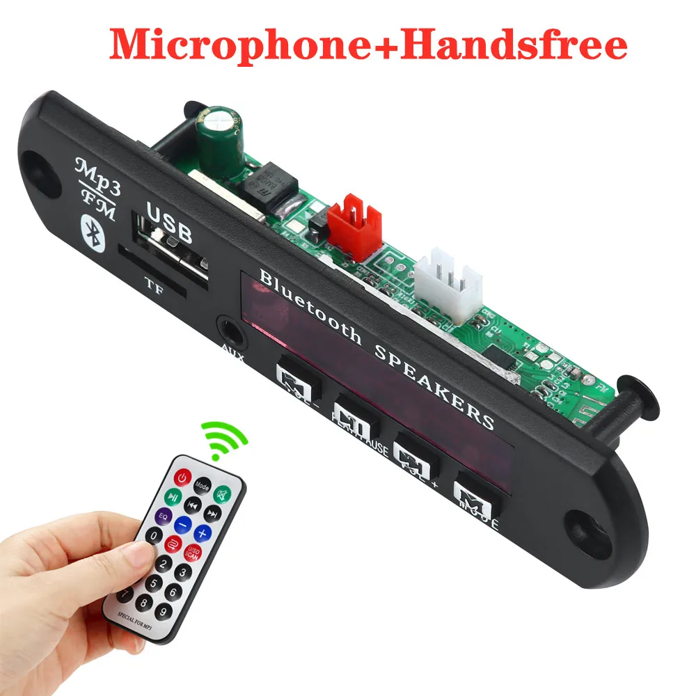 Автомобильный MP3 плеер с USB 12 В Bluetooth 5 0 декодер Плата декодера модуль WMA WAV разъем