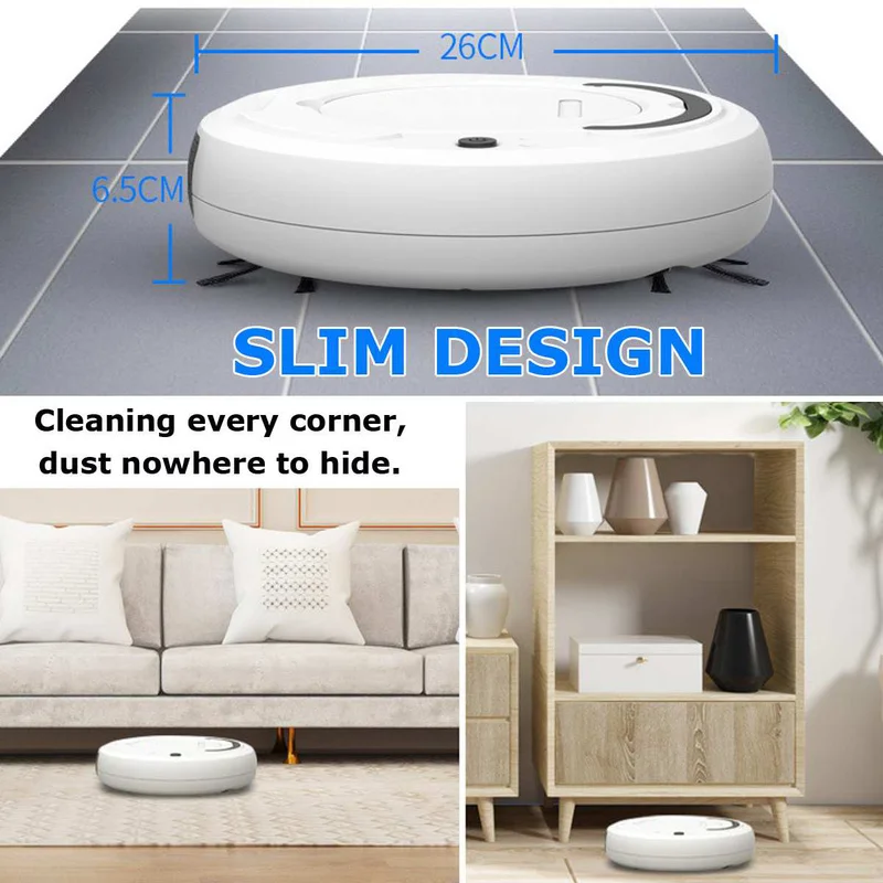 3-In-1 Automatic Robot Smart Wireless Sweeping Vacuum Cleaner Dry Wet Cleaning Machine Charging Intelligent | Дом и сад