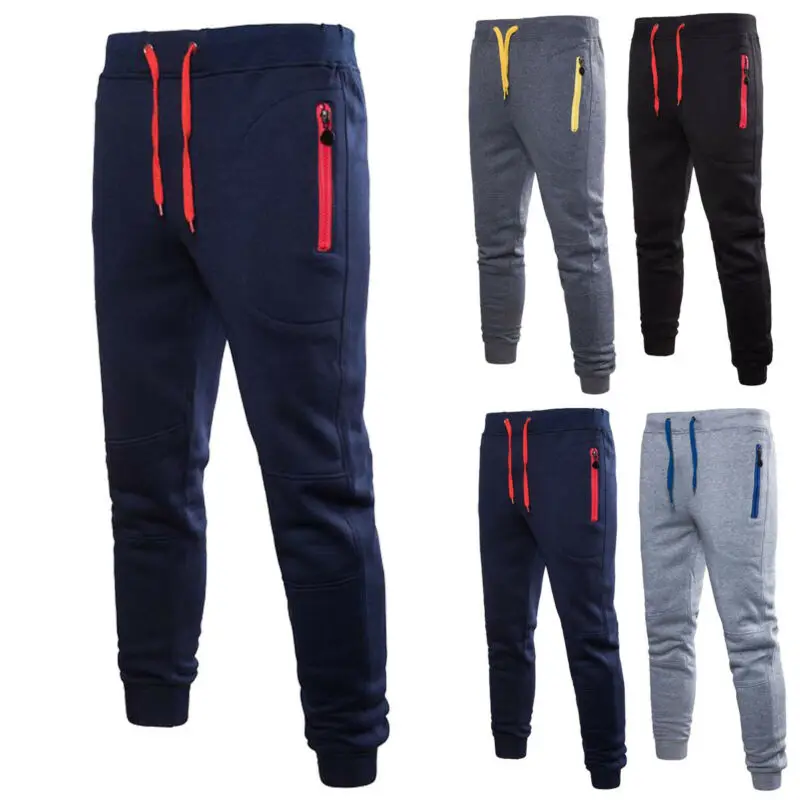 

M-3XL Men Slim Tracksuit Sport Gym Skinny Jogging Joggers Sweat Pants Trousers