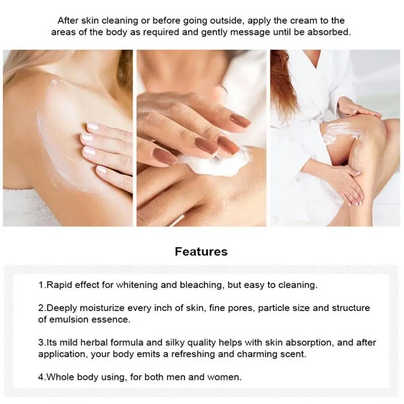 100ml Vitamin C Collagen Armpit Quick Whitening Cream Skin Brightening Arbutin Rapid Body Care Bleaching Whiteni K7H3 |