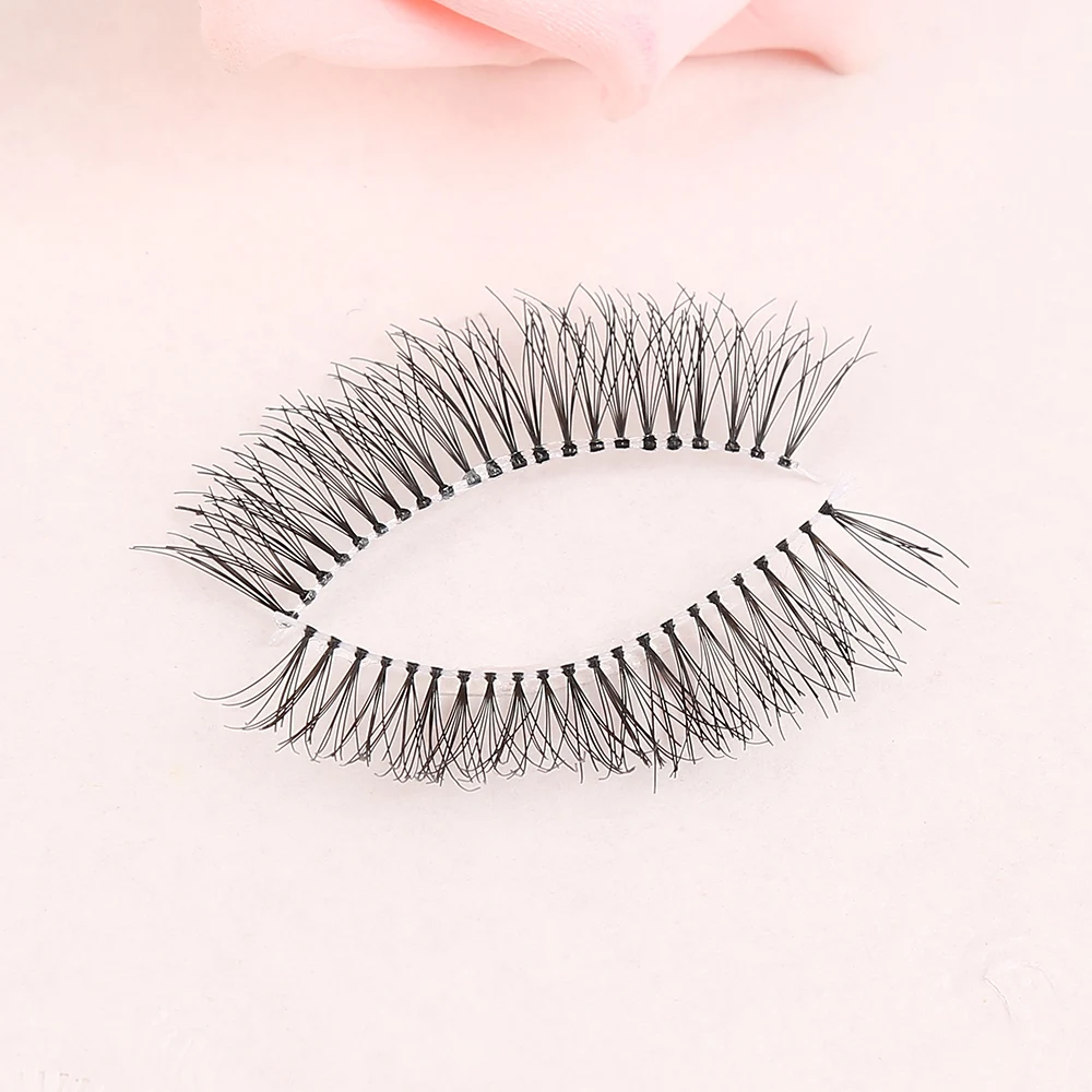 ELECOOL Soft 5Pairs/set Handmade Fiber Eyelashes Extensions Long Cross Thick Fake False Eye Lashes Maquiagem Cosmetic Tool