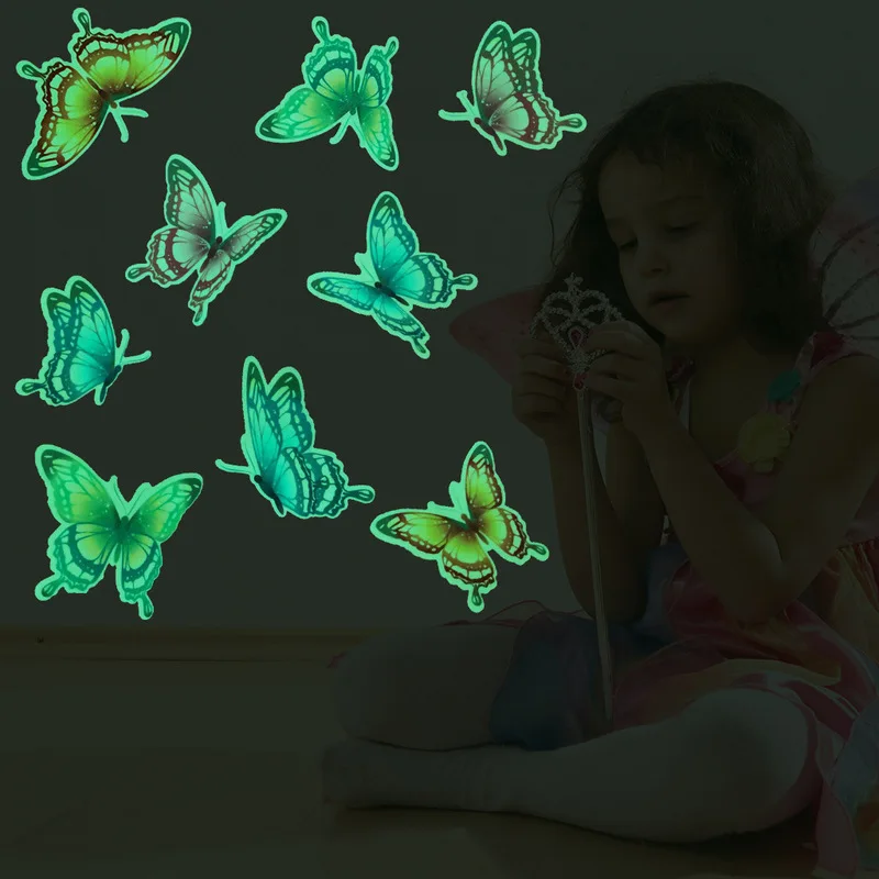 100 флуоресцентные звезды светящиеся игрушки для детской спальни комнат хранения