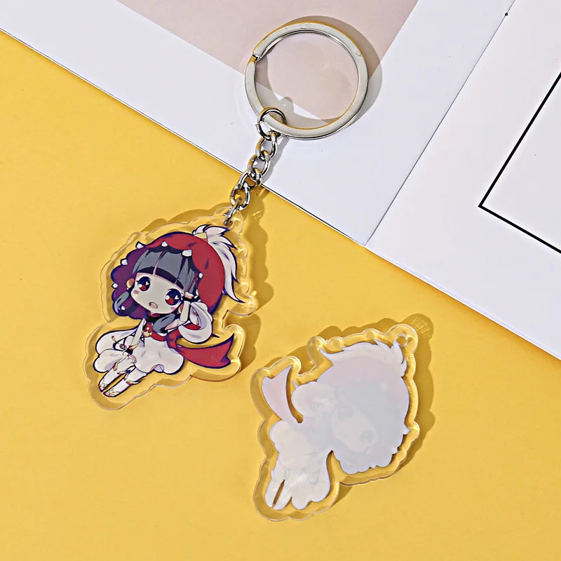 Custom Keychains Cartoon Key Chain Photo Customized Anime Charms Hologram Clear Acrylic Personalized Keychains