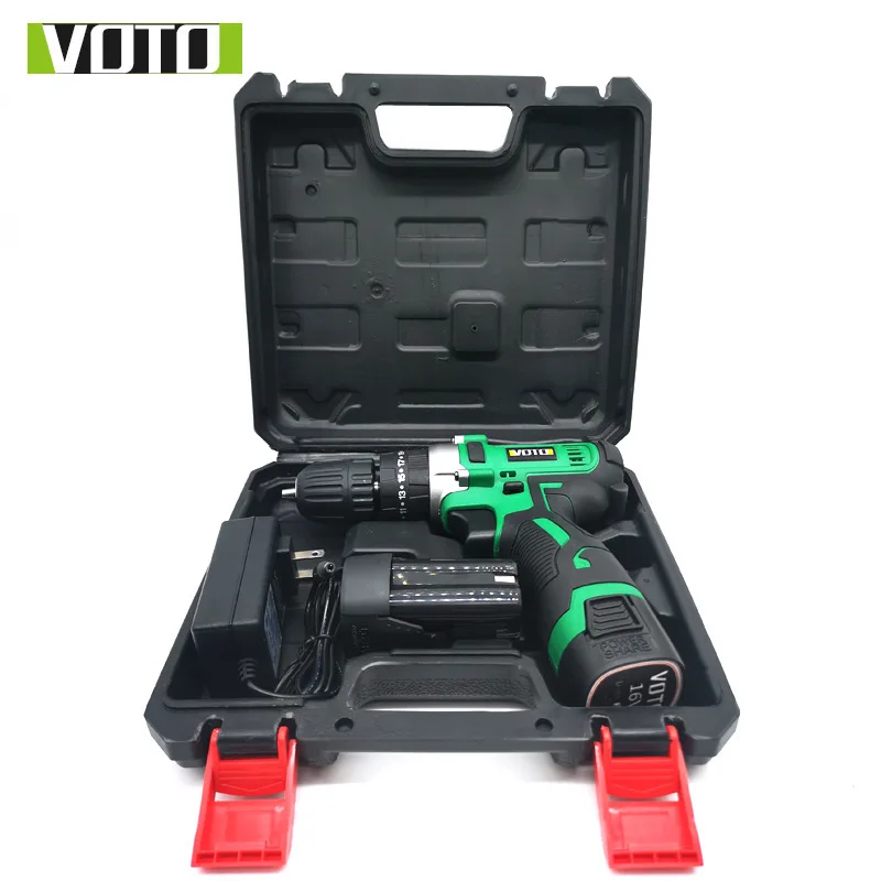 

VOTO Impact Charging Drill Multi-function Miniature Green Electric Screwdriver Lithium Electric Drill Screwdriver Power Tools