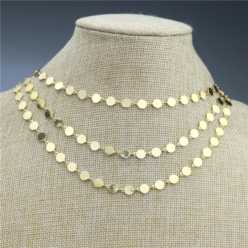 Ожерелье круглой формы с покрытием лот 16 дюймов 20 шт./лот компоненты цепочки