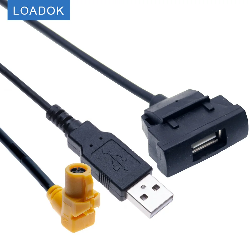 Car Cable For RCD510 RNS315 Radio Extend USB 4 Pin Female Male Interface Adapter for Skoda Octavia Slot Headunit Panel | Автомобили и