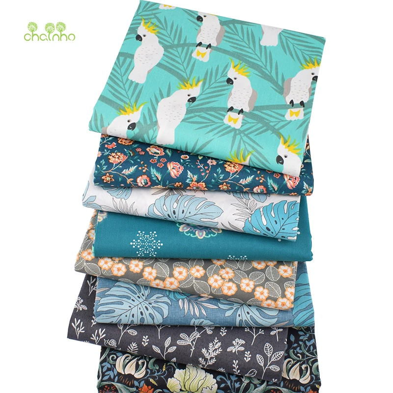 Jungle Parrot Cartoon Series Twill Cotton Fabric for DIY Sewing, Quilting, Baby & Children's Bedding Material image 6